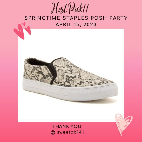 🔥HP🔥 Qupid Snakeskin Print Vegan Slip On Sneaker - Picture 2 of 5